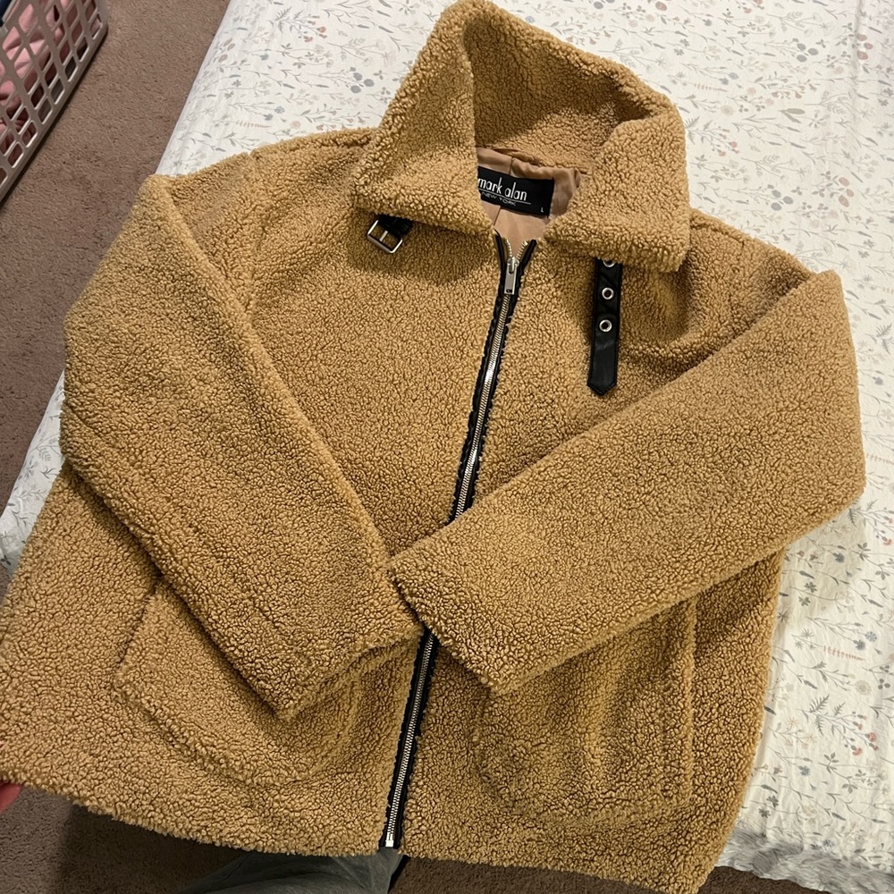 Women's Tan Sherpa Jacket